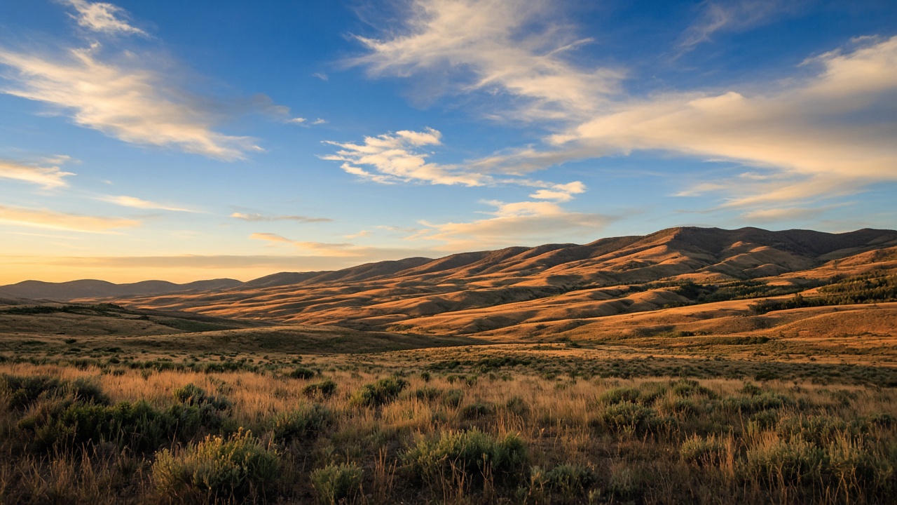 Highlands Ranch Colorado foothills and residential valley view
