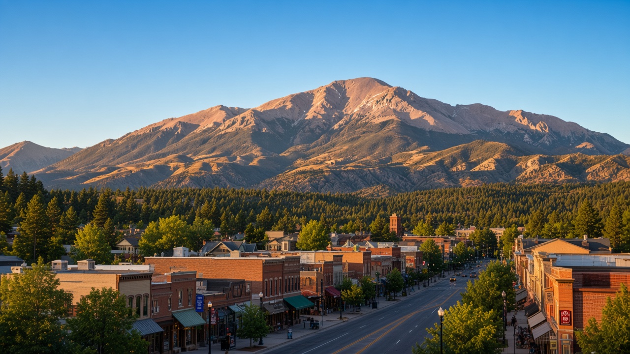 Woodland Park Colorado on U.S. Highway 24 west of Colorado Springs